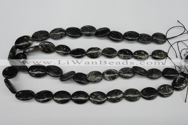 CAE57 15.5 inches 13*18mm oval astrophyllite beads wholesale