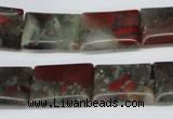 CAF01 15.5 inches 13*18mm rectangle African bloodstone beads