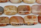 CAG1097 15.5 inches 13*18mm rectangle Morocco agate beads wholesale