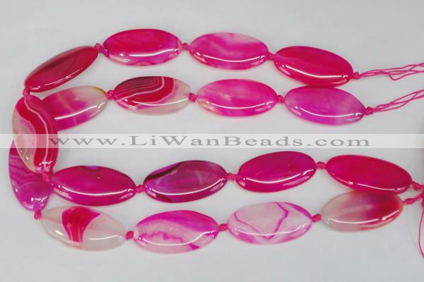 CAG1182 15.5 inches 19*38mm marquise line agate gemstone beads