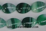 CAG1270 15.5 inches 13*18mm flat teardrop line agate gemstone beads