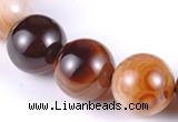 CAG145 round madagascar agate 20mm gemstone beads Wholesale