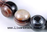 CAG149 20mm smooth round madagascar agate stone beads Wholesale