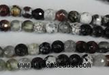 CAG1503 15.5 inches 6mm faceted round fire crackle agate beads