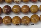 CAG1745 15.5 inches 12mm round golden agate beads wholesale