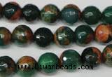 CAG2223 15.5 inches 10mm faceted round fire crackle agate beads