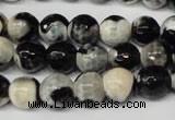 CAG2243 15.5 inches 10mm faceted round fire crackle agate beads