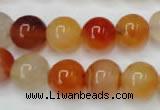 CAG2375 15.5 inches 12mm round red agate beads wholesale