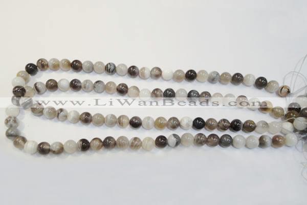 CAG2412 15.5 inches 8mm round Chinese botswana agate beads