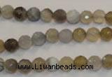 CAG2421 15.5 inches 6mm faceted round Chinese botswana agate beads