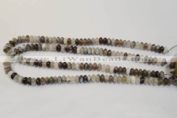 CAG2430 15.5 inches 5*8mm rondelle Chinese botswana agate beads