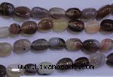 CAG2770 15.5 inches 6*8mm nuggets botswana agate beads wholesale