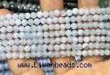 CAG3576 15.5 inches 4mm round blue lace agate beads wholesale