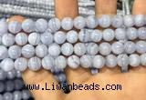 CAG3578 15.5 inches 8mm round blue lace agate beads wholesale