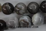 CAG3686 15.5 inches 16mm round botswana agate beads wholesale