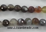 CAG3692 15.5 inches 8mm faceted round botswana agate beads wholesale