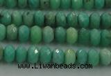 CAG3911 15.5 inches 2.5*4mm faceted rondelle green grass agate beads