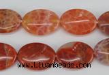 CAG4214 15.5 inches 13*18mm oval natural fire agate beads