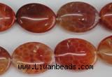 CAG4215 15.5 inches 15*20mm oval natural fire agate beads