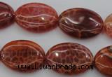 CAG4216 15.5 inches 18*25mm oval natural fire agate beads