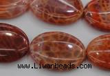 CAG4217 15.5 inches 22*30mm oval natural fire agate beads