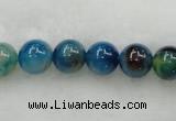 CAG423 15.5 inches 12mm round blue agate beads Wholesale