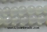 CAG4340 15.5 inches 4mm round white agate beads wholesale