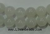 CAG4343 15.5 inches 10mm round white agate beads wholesale