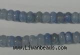 CAG4371 15.5 inches 5*8mm rondelle dyed blue lace agate beads