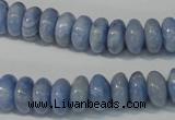 CAG4373 15.5 inches 6*12mm rondelle dyed blue lace agate beads