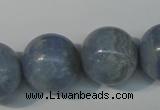 CAG4377 15.5 inches 20mm round dyed blue lace agate beads