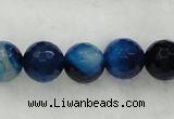 CAG439 15.5 inches 10mm faceted round agate beads wholesale