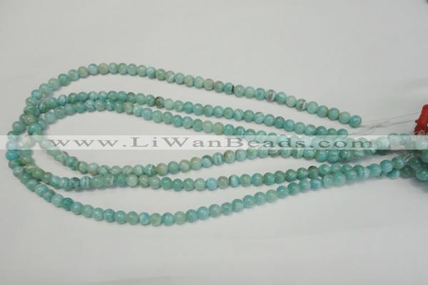 CAG4401 15.5 inches 6mm round dyed blue lace agate beads