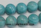 CAG4404 15.5 inches 12mm round dyed blue lace agate beads