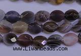 CAG4460 15.5 inches 8*10mm faceted oval botswana agate beads