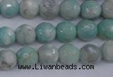 CAG4484 15.5 inches 6mm faceted round agate beads wholesale