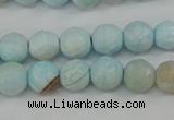 CAG4485 15.5 inches 6mm faceted round agate beads wholesale