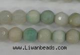 CAG4487 15.5 inches 6mm faceted round agate beads wholesale