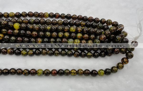 CAG449 15.5 inches 16mm round agate gemstone beads Wholesale