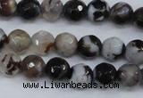 CAG4490 15.5 inches 6mm faceted round agate beads wholesale