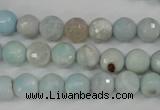 CAG4493 15.5 inches 8mm faceted round fire crackle agate beads