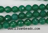 CAG4507 15.5 inches 8mm faceted round agate beads wholesale