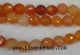 CAG4509 15.5 inches 8mm faceted round agate beads wholesale