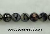 CAG451 15.5 inches 14mm faceted round agate beads Wholesale