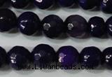 CAG4633 15.5 inches 6mm faceted round fire crackle agate beads