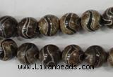 CAG4752 15 inches 10mm round tibetan agate beads wholesale