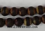 CAG4758 15 inches 10mm round tibetan agate beads wholesale