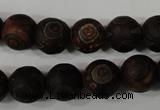 CAG4761 15 inches 12mm round tibetan agate beads wholesale