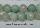 CAG4813 15 inches 10mm faceted round fire crackle agate beads