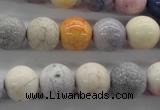 CAG4925 15.5 inches 12mm round dyed white agate beads